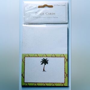 🌴 Elegant Palm Tree Place Cards - Set of 10